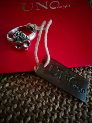 Anillo Calavera Catrina UNOde50 Plata