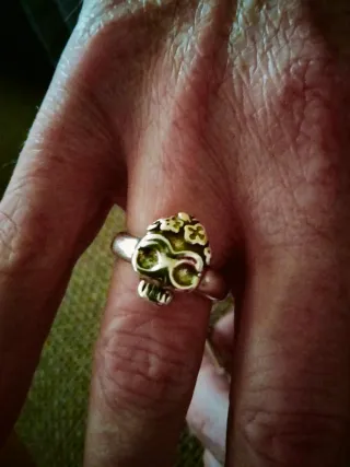 Anillo Calavera Catrina UNOde50 Plata