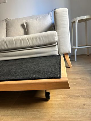 Sofá cama 3 plazas beige