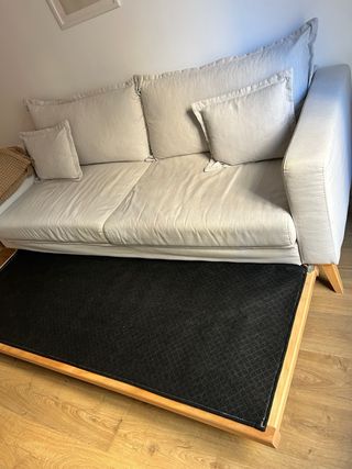 Sofá cama 3 plazas beige