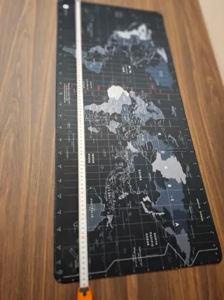 Alfombrilla Gaming XL Subblim Mapa Mundi 88x40