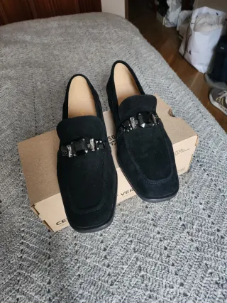 Zapatos Alma en Pena Negros Piel