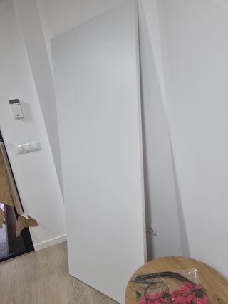 Hoja puerta ciega blanca