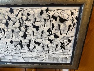 Cuadro Trabajadoras Africanas Algodón