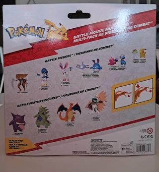 Pack 3 Figuras Pokémon: Charizard, Eevee, etc.