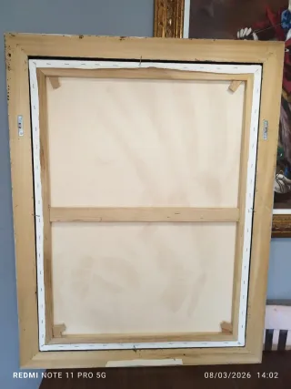 Cuadro Mujer Vintage Pintado a Mano