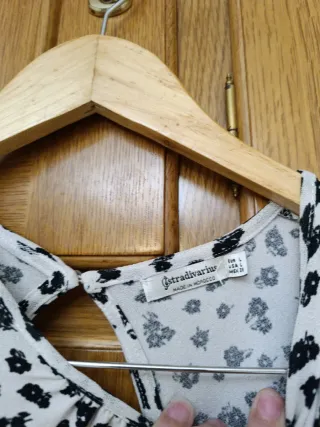 Vestido estampado blanco y negro