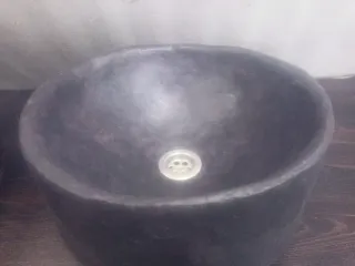 Lavabo rústico cemento 38x16