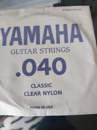 Cuerdas Guitarra Yamaha Clásica .043 .040 .032 .02