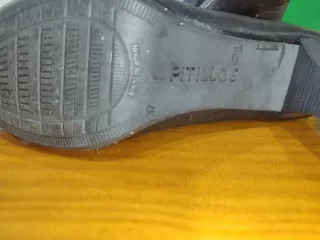 Zapatos de piel Pitillos negros/grises