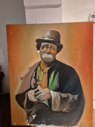 Cuadro payaso triste