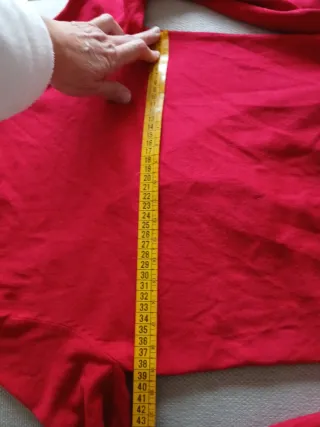 Chaqueta fina de punto roja