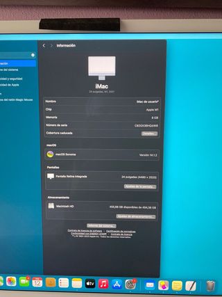 iMac M1 24 2021 Blu/Argento con tastiera e mouse