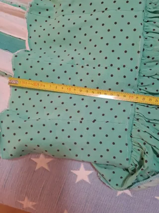 Traje de flamenca verde con lunares