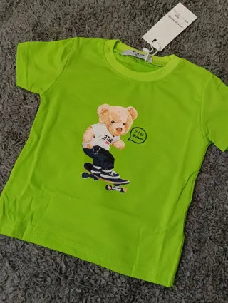 Completo T-shirt e pantaloncini orsetto