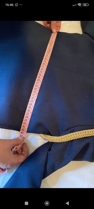 Chaqueta y pantalón comunión azul y oro