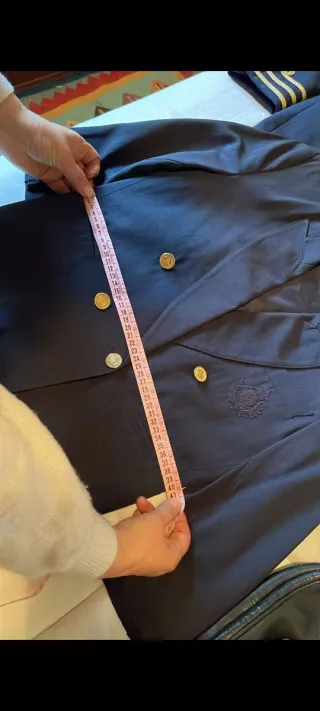 Chaqueta y pantalón comunión azul y oro