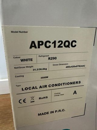 Aire Acondicionado Portátil Hisense APC12QC Blanco