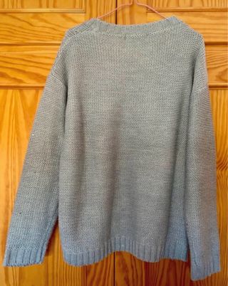 Conjunto 2 jerséis gris y marrón