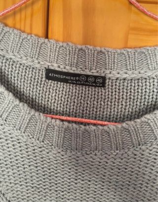 Conjunto 2 jerséis gris y marrón