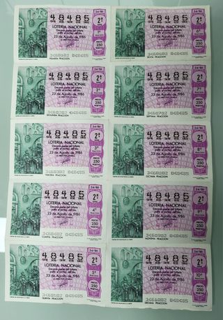Lotería Antigua 58 SERIES COMPLETAS