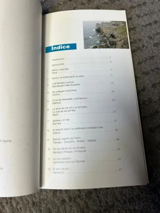 Lote de libros de rutas por Bizkaia.