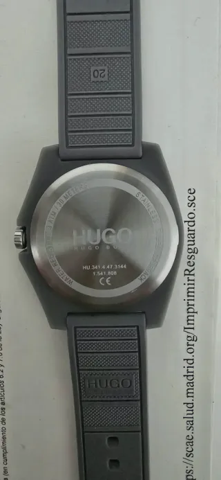 Reloj Hugo boss Camuflaje Gris, guardia