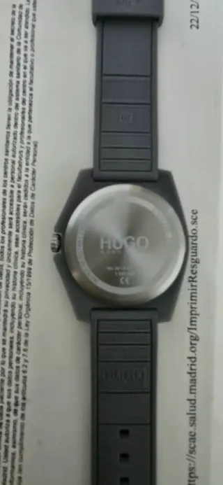Reloj Hugo boss Camuflaje Gris, guardia