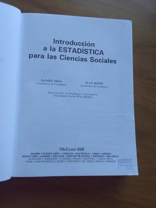 Introduccion a la estadistica para las ciencias...