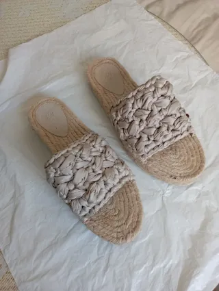 Sandalias H&M Beige Talla 37 Mujer