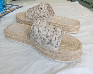 Sandalias H&M Beige Talla 37 Mujer