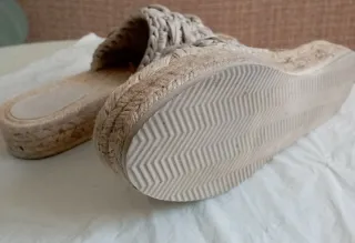 Sandalias H&M Beige Talla 37 Mujer