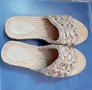 Sandalias H&M Beige Talla 37 Mujer