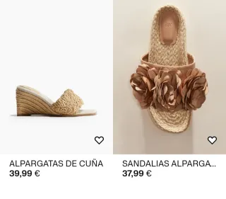 Sandalias H&M Beige Talla 37 Mujer