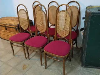 Juego de 6 sillas de comedor clásicas