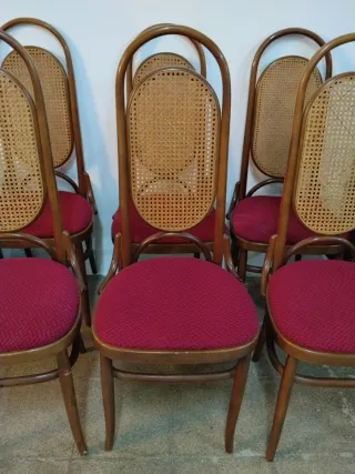 Juego de 6 sillas de comedor clásicas