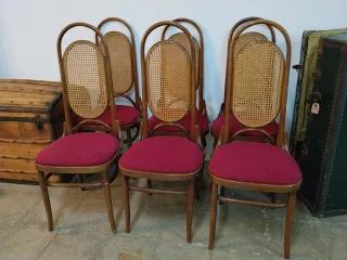 Juego de 6 sillas de comedor clásicas
