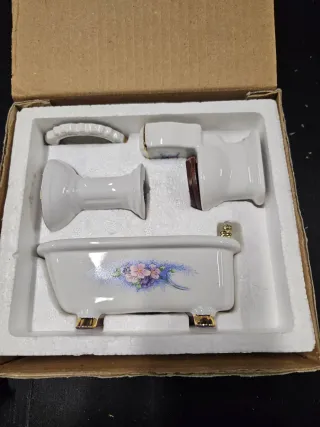 Set Baño Porcelana Casa Muñecas