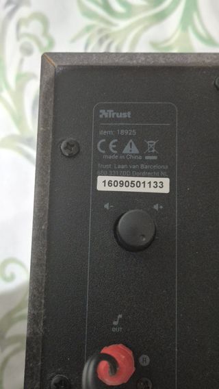 Altavoces Trust 2.1 Subwoofer Negro