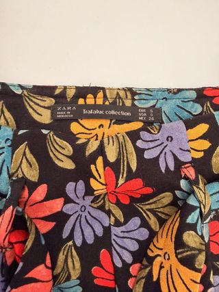 Zara Trafaluc Shorts Estampados Flores