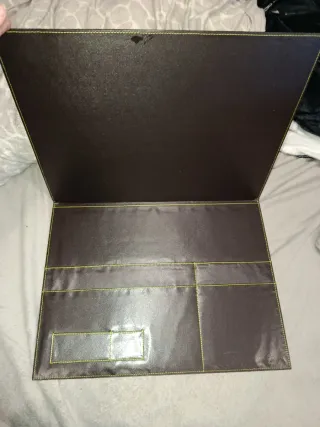 Portafolio de oficina de piel