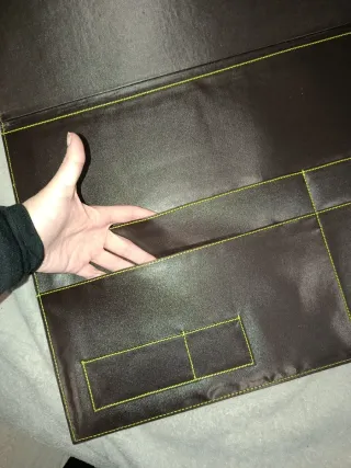 Portafolio de oficina de piel