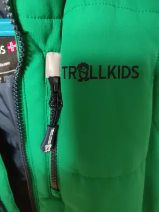Chaleco verde Trollkids niño talla 152