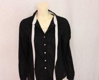 Camisa bordada Vero Moda negra