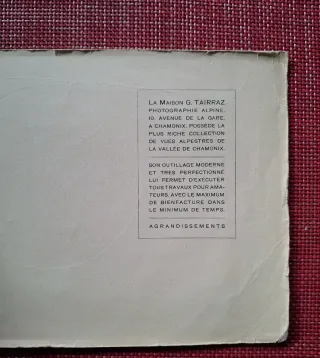 Álbum Fotos Antiguas Valle de Chamonix Mont-Blanc