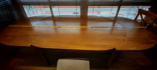 Mesa de comedor extensible haya maciza