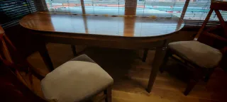 Mesa de comedor extensible haya maciza