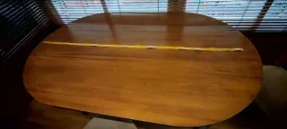 Mesa de comedor extensible haya maciza