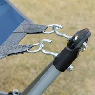 HAMACA DE JARDÍN CON SOPORTE PLEGABLE.