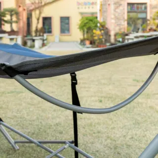HAMACA DE JARDÍN CON SOPORTE PLEGABLE.